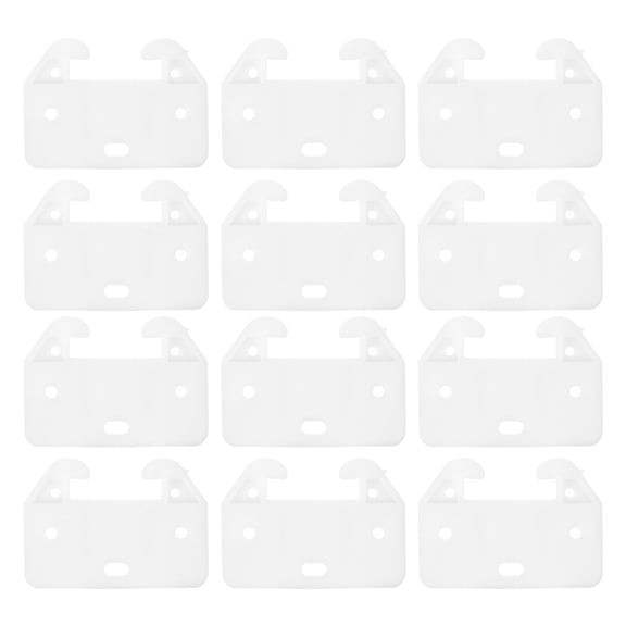 STOBOK 20pcs Kitchen Drawer Hardware Plastic for Dresser Cabinets White Prevent Slipping