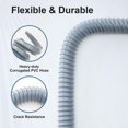 thumbnail image 3 of Manguera de desagüe para lavadora Elyfree 2,5 m, flexible de PVC, 3 of 7