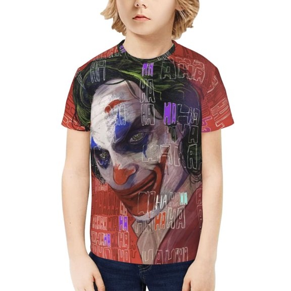 Joker Kids T-Shirt 3d Printed Graphic T-Shirts Boys And Girls Short Sleeve Shirts For Youth Kids X-Small
