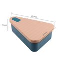 thumbnail image 4 of Pizza Leftover Storage Container Pizza Organizer Box Save Space Reusable Pizza Slicone Storage Container Blue, 4 of 8