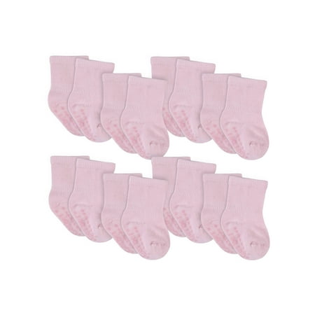 

Gerber Baby & Toddler Boy or Girl Gender Neutral Wiggle-Proof Jersey Crew Socks 8-Pack (0/6 Months - 5T)