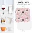 thumbnail image 4 of KLL Drink Coasters Set Square of 4,PU Leather Absorbent Coasters Set Decorative Coffee Cup Coasters Housewarming Gift for Home Decor-Cute Cartoon Panda, 4 of 5