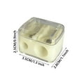 thumbnail image 2 of Manual Pencil Sharpener - Double Hole for Office & School, Portable Plastic Sharpener for All Pencils, 2 of 2