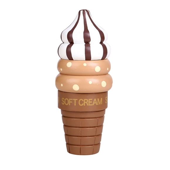 Partheme Novelty Toys 2 Counts Play House Toys Magnetic Chocolate Strawberry Ice cream Toy Gifts For Children Brown Multicolor