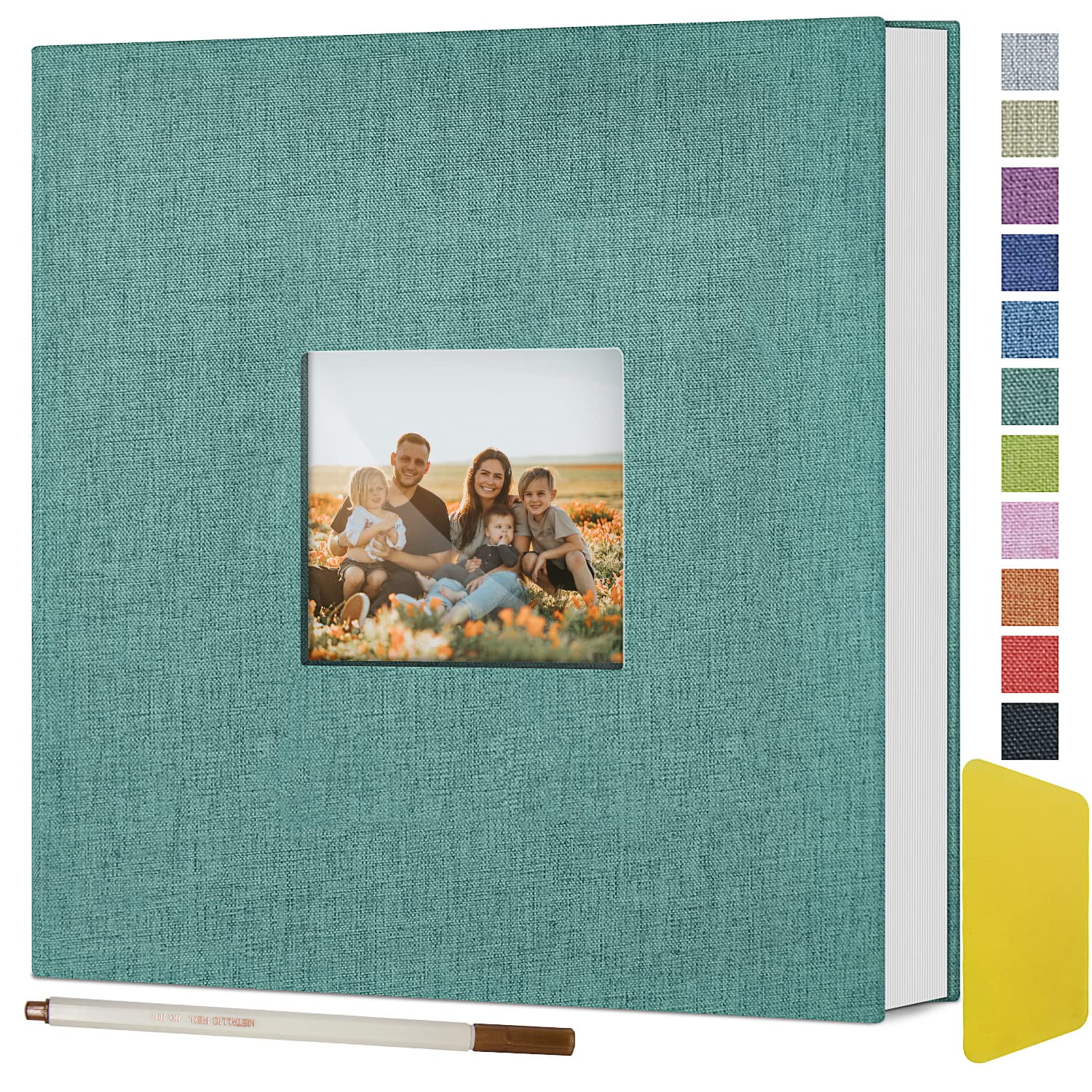 BOBASH 60 Pages Large Photo Album Self Adhesive Photo Album with