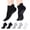 Black,Gray,White, variant on Bocaoying 5-Pairs Grippy Socks for Women, Non-Slip Pilates & Yoga Socks with Sticky Grip Bottoms, Cotton Blend Slip-Free Socks for Barre, Workout, Hospital