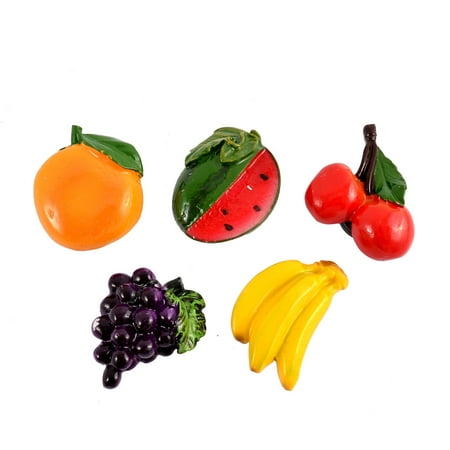 - Unique Bargains Household Blackboard Message Board Resin Fruit Design Fridge Magnet 5 Pcs