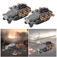 thumbnail image 1 of 2x SDKFZ 251 Modelo 1:72 4D Battle Battle Vehicle Juguetes Coleccionables Decoración Hugo Tanques en miniatura, 1 of 10