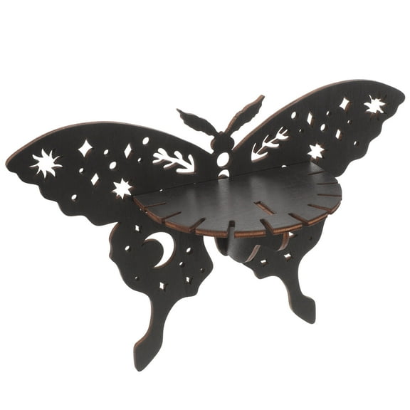 HAMPPLIES 1 Set Hanging Plant Shelf Small Shelf for Wall Wooden Wall Shelves for Versatile Use in Home and Office