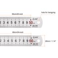 thumbnail image 2 of Unique Bargains Straight Ruler Set 50x2.9CM & 60x2.9CM Stainless Steel Ruler Kit, 2 Pieces, 2 of 5