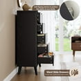 thumbnail image 6 of Studyset Fluted Dresser for Bedroom with 5 Deep Drawers, 5 Drawers Dresser for Bedroom, 47.2" Tall Dressers with Curved Profile Design, Fluted Wood Drawers with Gold Handle, 6 of 9