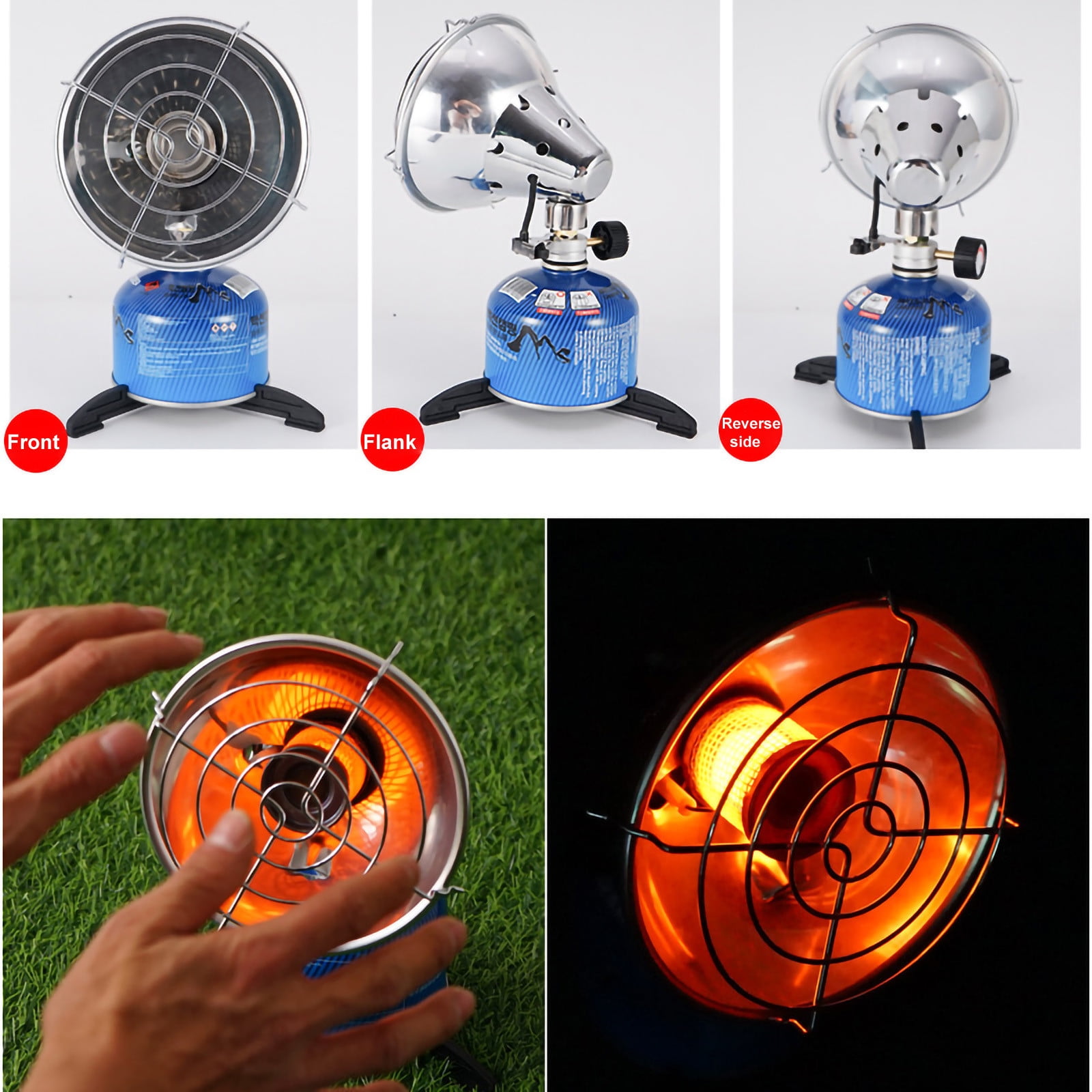 EARKITY Portable Gas Heater, Camping Heater, Lightweight Camp Gas Heater, Camping Warmer, Heating Stove Outdoor, for Winter Warmth Tent Camping Backpacking Picnic Hiking Traveling BBQ