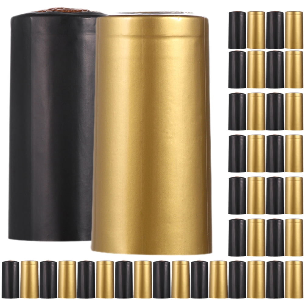 NUOLUX 200 pcs Wine Bottle Seal Heat Shrinkable Wine Caps Bottle Shrink