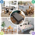 thumbnail image 4 of Dark Blue Bigfoot Pattern Rectangle Tablecloth 60"x84",Waterproof Polyester Rectangle Table Cloth, Wipeable Spillproof Polyester Tablecloth for Dining, Camping, Indoor and Outdoor, 4 of 5
