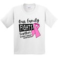 thumbnail image 3 of Inktastic Our Family Fights Together Breast Cancer Awareness Youth T-Shirt, 3 of 5