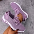 thumbnail image 6 of Domzle Women's Tennis Running Walking Shoes Slip on Casual Non Slip Athletic Workout Gym Sneakers Fashion Lightweight Breathable Mesh Jogging Work Sports Outdoor Shoe Purple, 6 of 6