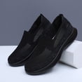 thumbnail image 6 of Pandaie Women's Slip on Sneakers Woven Orthopedic Breathable Mesh Knitted Woven Walking Shoes Low Top Wide Width Tennis Shoes (Black,7.5), 6 of 6
