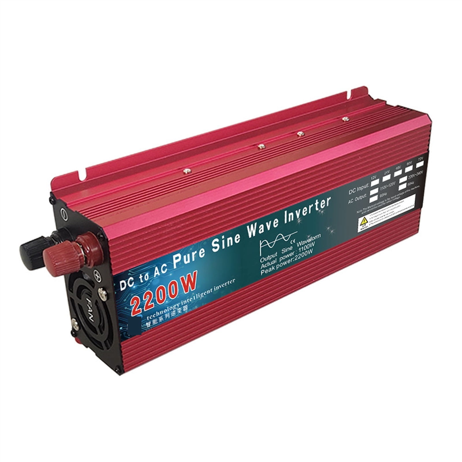 Inverter 12V 220V 1000W 2000W 3000W DC 24V 48V 60V To AC Pure Sine Wave Voltage Converter Power Car Micro Inverter DIY ,Accurate Quantification