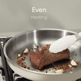thumbnail image 3 of Carote 18-Piece Tri-Ply Stainless Steel Pots and Pans Set, Induction Compatible - White, 3 of 8