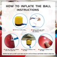 thumbnail image 3 of 75cm Yoga Ball, Exercise Ball for Fitness, Stability, Balance & Birthing, Anti-Burst Professional Quality Design Balance Ball Pilates Core&Workout Ball with Quick Pump - Home Gym Office Chair, 3 of 6