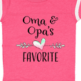 thumbnail image 4 of Inktastic Oma and Opa's Favorite Heart Grandchild Boys or Girls Baby Bodysuit, 4 of 5