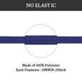 thumbnail image 3 of Shoelaces for Brooks Flat Shoe Laces Replacement Running Sneakers Shoes Strings(Color:Navy Blue,Size:45Inch), 3 of 7