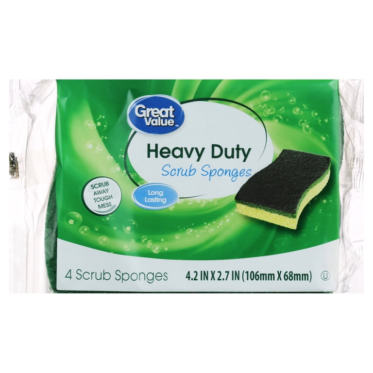 Great Value Heavy Duty Scrub Sponges, 24 Count (6 Packs) photo 2
