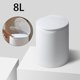 thumbnail image 2 of Bote de Basura de de 8L, Cubo de Basura con Forro Extraíble, Cubo de Basura con Tapa, Cubo de Basura para Oficina, Comedor, Bar, Baño, Cafeterí Blanco Sunnimix bote de basura, 2 of 8