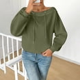 thumbnail image 6 of Holzkary Sweatshirts for Women Hoodies Off The Shoulder Sweatshirts Oversized Long Sleeve Boat Neck Sweatshirts Graphic Printed Pullover Top Comfy Fall Winter Outfits Clothes 2025 Fashion Green 3Xl, 6 of 9