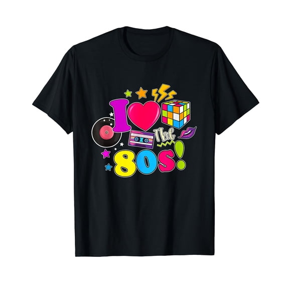 I Love The 80s Vintage Outfit 80's Theme Retro Vibes Fashion T-Shirt