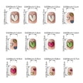 thumbnail image 4 of SUTENGDA Matte Valentine's Day Press on Nails Short Square Fake Nails Colorful Cartoon Heart Acrylic Nails with Design Reusable Stick on Nails Glue on Nails for Women, 4 of 5