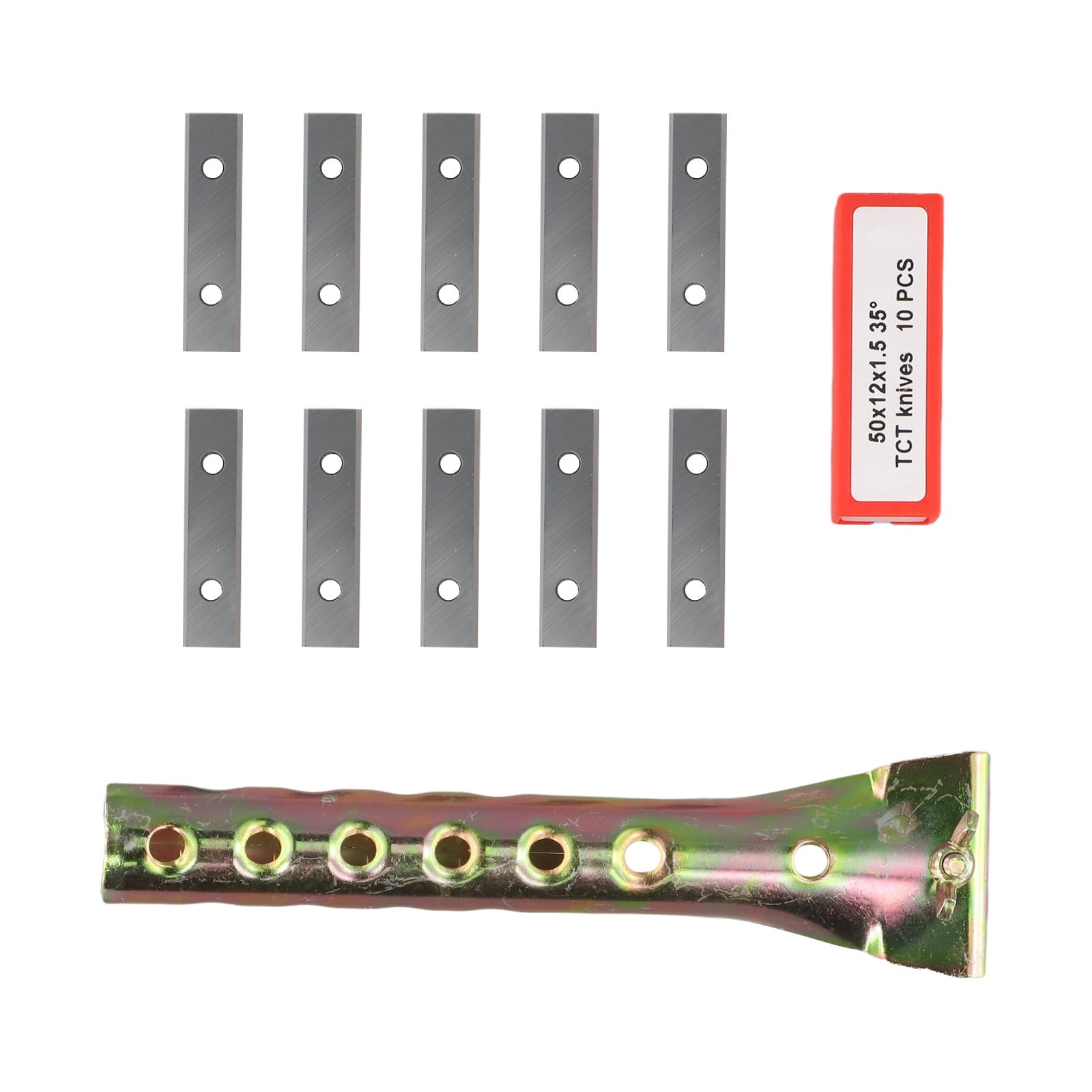10x Paint Scraper Blades Square Carbide Inserts 50*12*1.5mm For Glue Timber Varnish Wood Stains Rust Removal Cleaning Hand-Tools