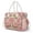Boho Floral Stripe, variant on Bulopur Butterfly Quilted Large Lunch Bag for Women Patchwork Insulated Lunch Bags with Shoulder Strap Waterproof Tote Bags for Work Travel Gift for Friends