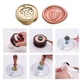 thumbnail image 4 of Cabeza De Sello Serie Plant Stamp Head 3D Relief Copper Head para tarjeta de boda (mariposa) Ndcxsfigh Libre de BPA, 4 of 8