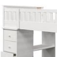 thumbnail image 2 of Twin Loft bed with 8 Drawers and 1 Desk, White, 2 of 5