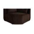 thumbnail image 6 of Pemberly Row Modern Corner Chair Espresso Fabric Corner Chairs, 6 of 7