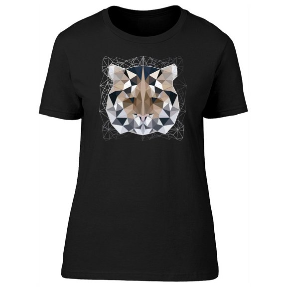 Cool Abstract Tiger Head T-Shirt Women -Image by Shutterstock, Female Medium