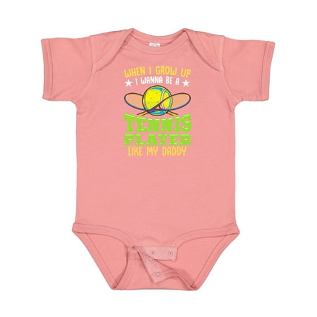 

Inktastic Future Tennis Player Like Daddy Gift Baby Boy or Baby Girl Bodysuit