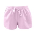 thumbnail image 5 of Bermuda Shorts for Women 2026 Summer Casual Striped Drawstring High Waisted Beach Shorts Stretchy Athletic Workout Shorts with Pockets, 5 of 6