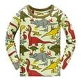 thumbnail image 6 of FYDUU Boys Pajama Set Dinosaur Print Long Sleeve Top And Pants Soft Comfortable Sleepwear For Kids Toddler Boys Home Outfit Adorable Halloween 3-4 Years, 6 of 8