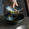 thumbnail image 4 of 1pc Ceramic Bowl Classical Japanese Style Soup Bowl Noodle Bowl Tableware, 4 of 9