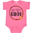 thumbnail image 3 of Inktastic My 1st Rakhi Bracelet, Raksha Bandhan Red and Gold Bracelet Boys or Girls Baby Bodysuit, 3 of 5