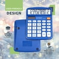 thumbnail image 6 of CATIGA 12 Digits Desktop Calculator with Large LCD Display and Sensitive Button, Dual Solar Power and Battery, Standard Function for Office, Home, School, CD-2786, Blue, 6 of 6