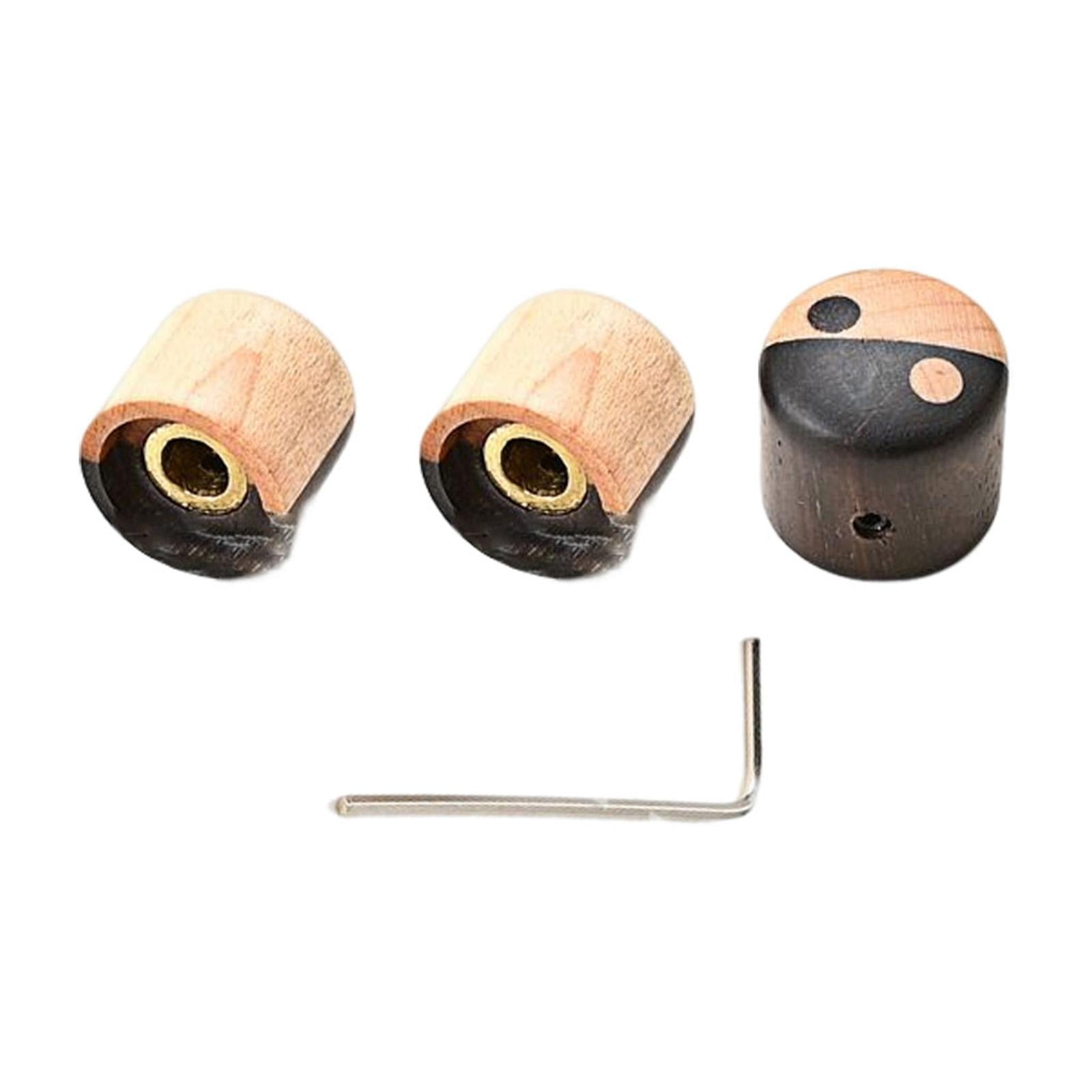LeeQinersw #3x Wooden Bass Speed Controls with Screwdriver Volume Timbre Knobs for everyday A