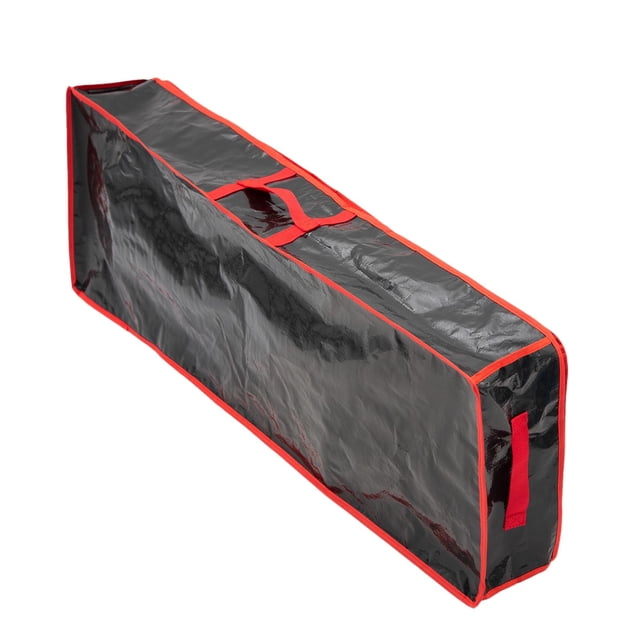 Grand Sac de Rangement Pliable en PE à Grande Capacité avec Poignée Renforcée et Fermeture Éclair pour Papier en Rouleau de Noël