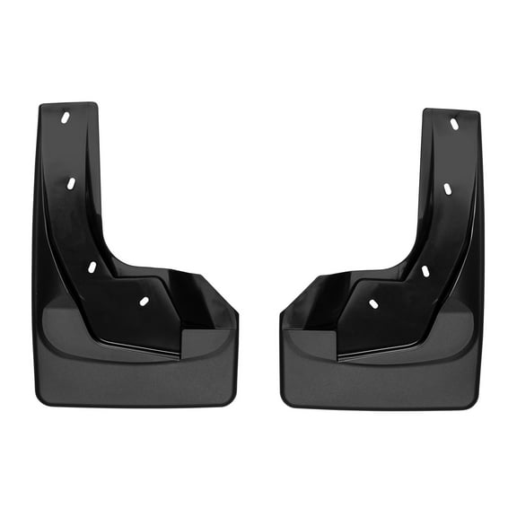 WeatherTech Custom No Drill Splash Guard MudFlaps compatible with Ram 1500, Ram Truck 1500, Front Pair - Black