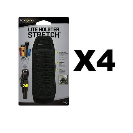 Aa Cell Holster - LHS-03 Lite Holster™ Stretch, Rugged Holster for AAA, AA, L123, C & D cell flashlights - fits from 5/8 to 1-1/2 diameter barrels. By Nite Ize