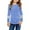 Blue, variant on Uikmnh Girls Shirts Kids Little Girls Tunic Tops Crewneck Soft Solid Color Long Sleeve Striped Comfortable Casual with Side Buttons Blouse T Shirt Size:10-11 Years
