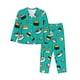 thumbnail image 1 of Balery Sushi Conjunto de Pijama con Estampado para Mujer, Conjunto de Dos Piezas con Manga Larga, Ropa de Dormir Suave con Bolsillos, Pijamas Cómodos-Medium, 1 of 7