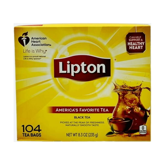 Lipton America's Favorite Black Tea 104ct